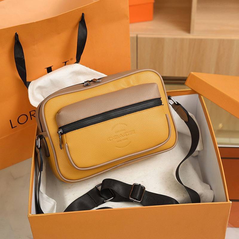Coach yellow sling bag discount