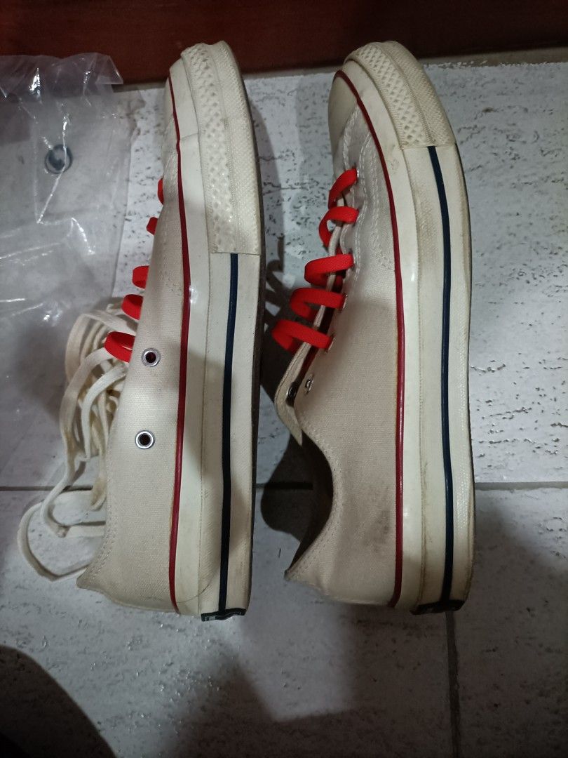 White converse discount size 8 mens