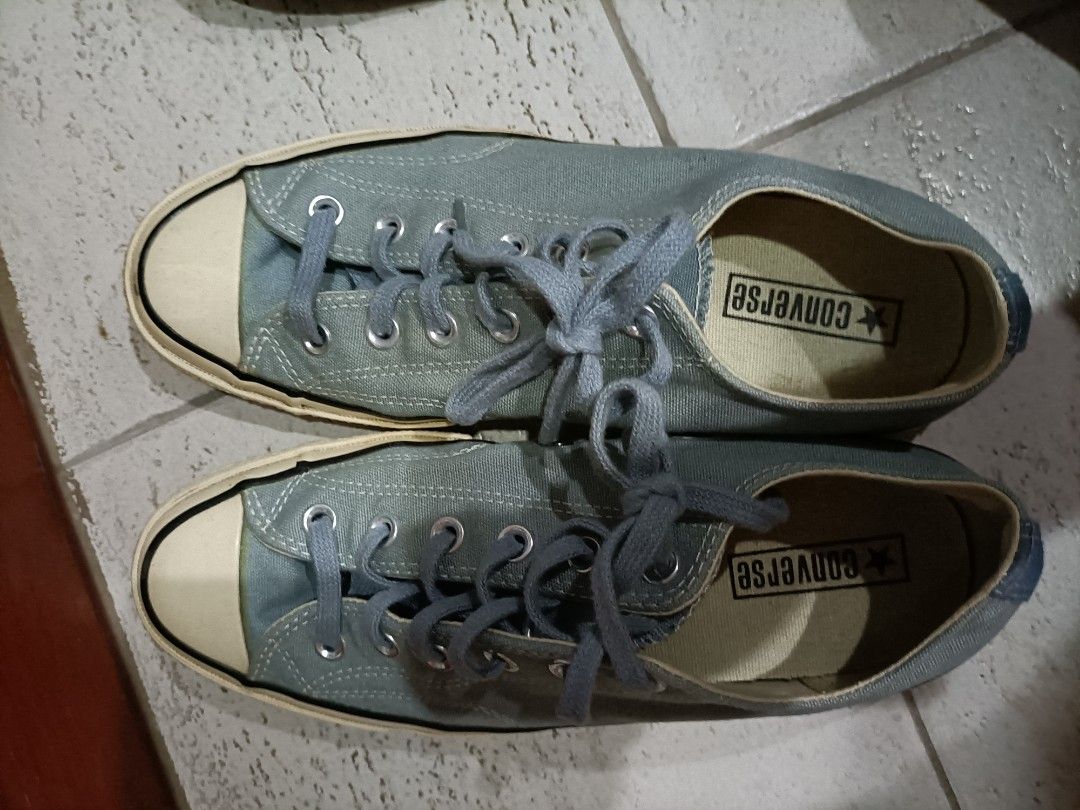 Converse Chuck Taylor 70s sneakers turquoise blue worn once like