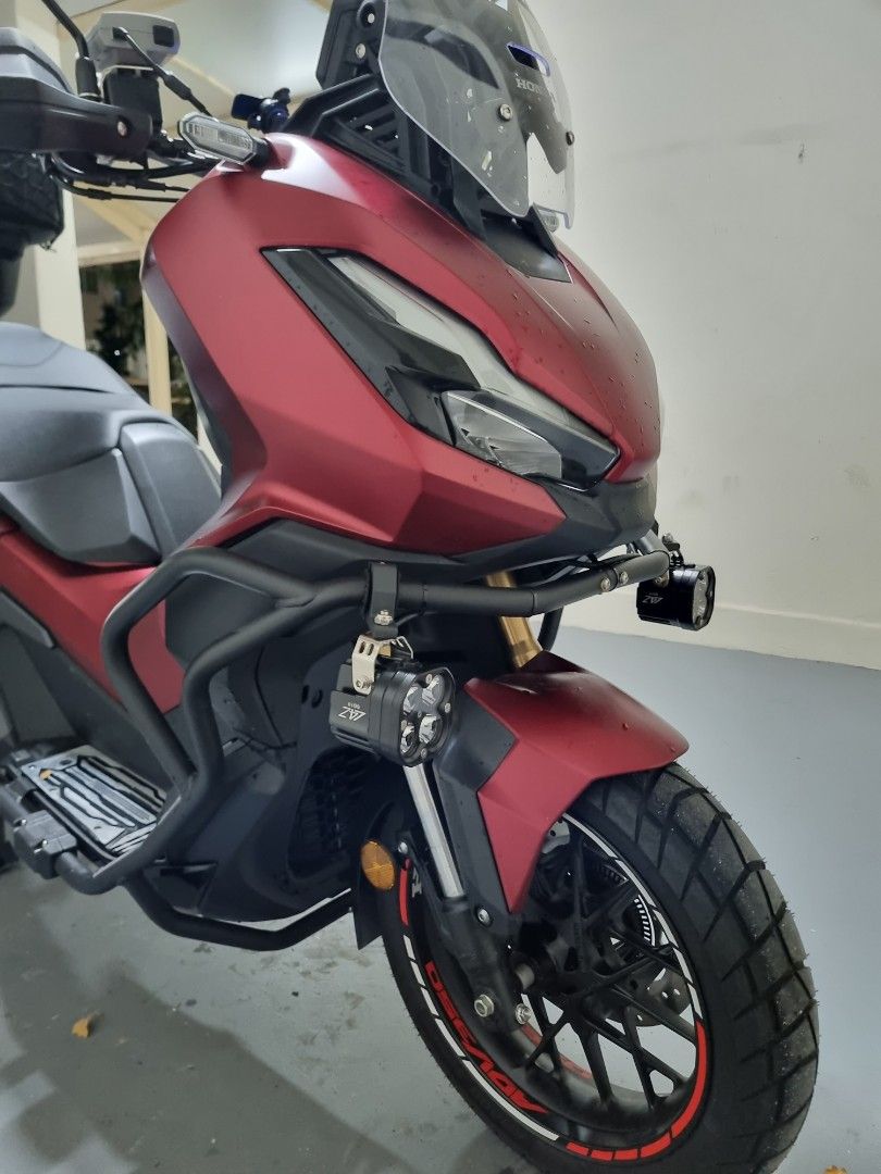CREE foglights installed on Honda ADV 350, Motorcycles, Motorcycle ...
