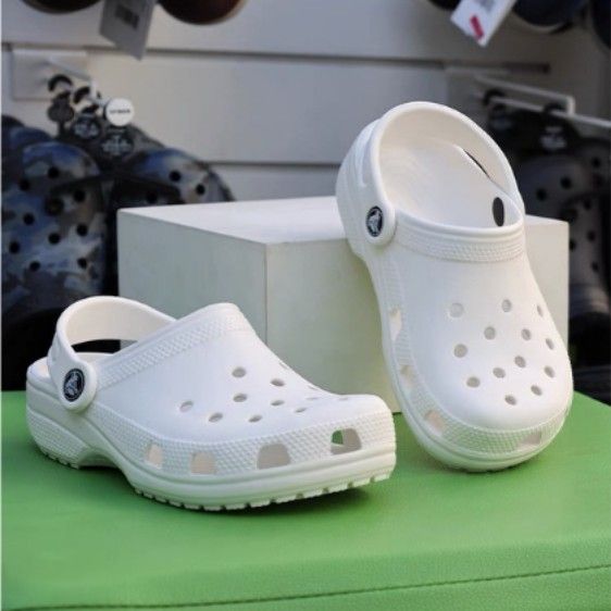 White classic clearance clog