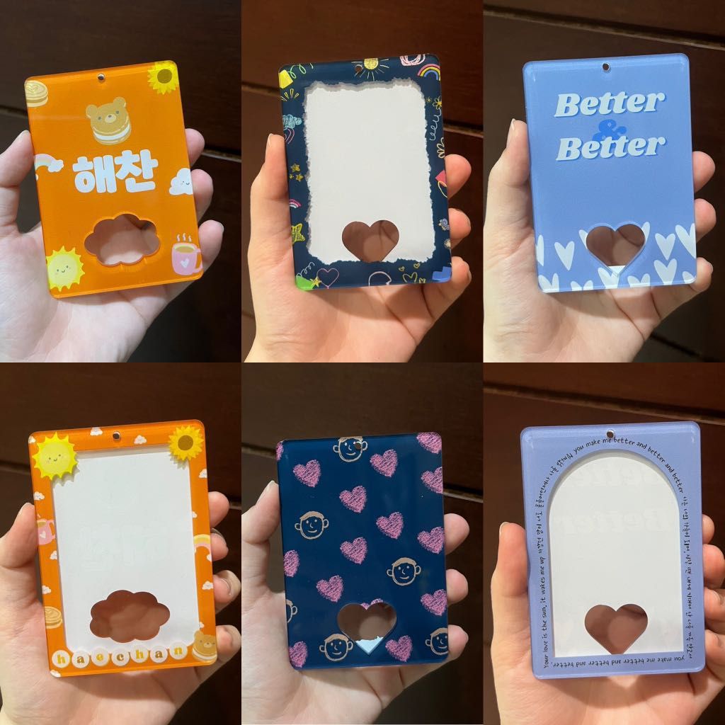 CUSTOM ACRYLIC PHOTOCARD HOLDER CUSTOM ANY DESIGN KPOP NCT BTS TREASURE