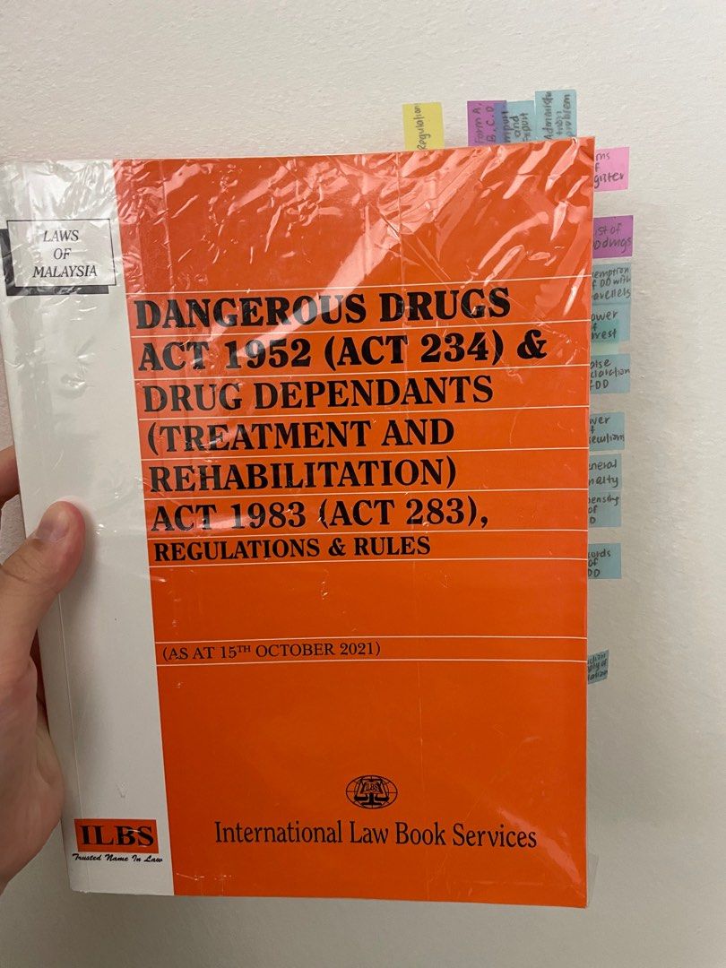 Dangerous drugs act 1952, Hobbies & Toys, Books & Magazines, Textbooks