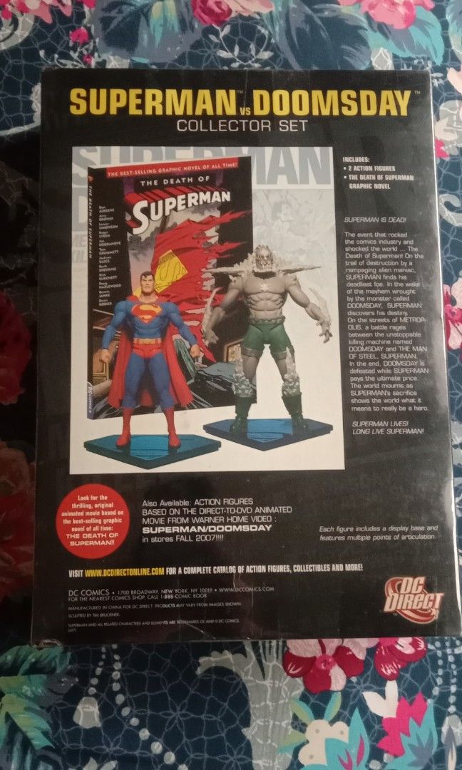DC Collectibles Superman v Doomsday (Category: Figurines & Statues) located in Quezon. Submitted by lled23 (Listing ID 1206102613, Image 2). Description: DC Collectibles Superman v Doomsday - MOC ( mint on box ) - never taken out of the box - came from U.S. 09777290019.