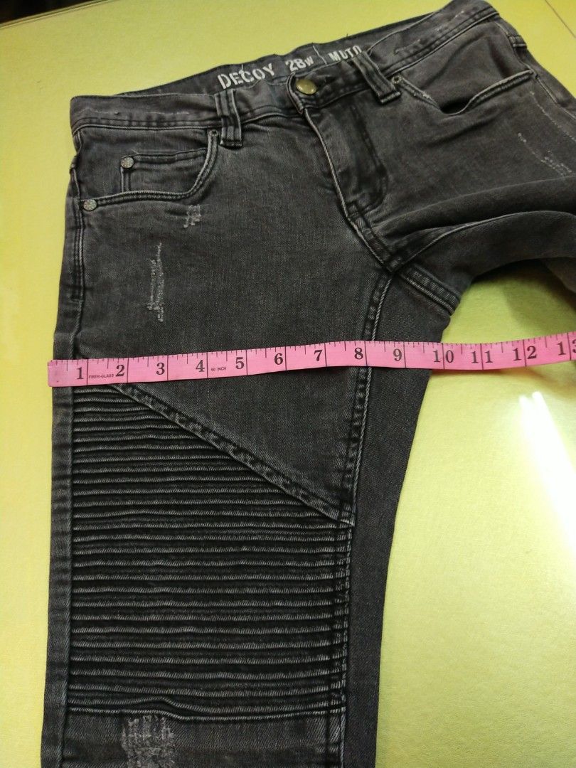 Decoy Moto Jeans, Men's Fashion, Bottoms, Jeans on Carousell
