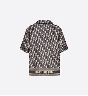 DIOR CHEZ MOI SHORT-SLEEVED SILK SHIRT