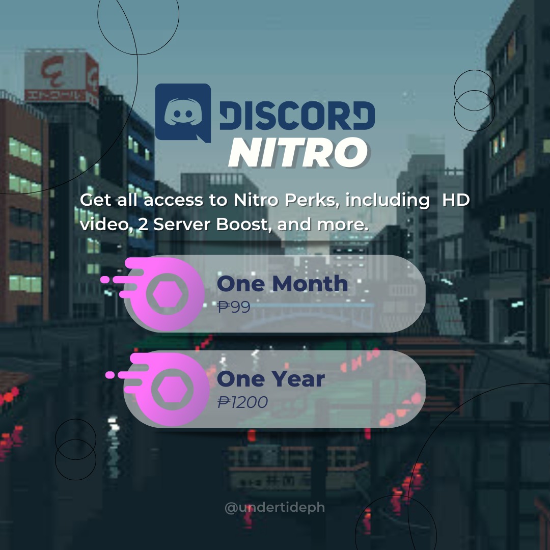 Discord Nitro (2x boosts - premium), Video Gaming, Gaming Accessories, Game  Gift Cards & Accounts on Carousell