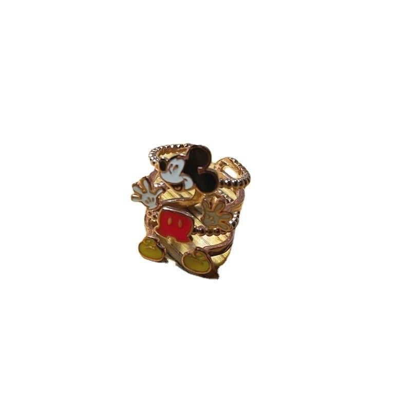 Gold mickey mouse ring sale