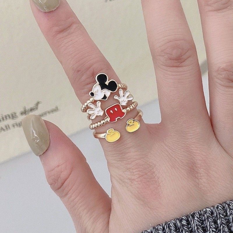 NEW Gold Leaf Mickey Resin Ring Mickey Mouse Disney 