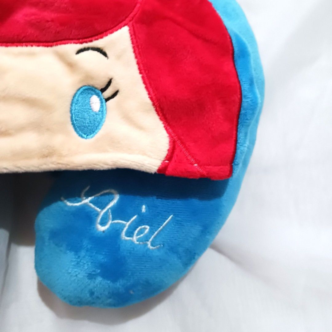Disney neck pillow with hood Princess Ariel Little Mermaid, Furniture