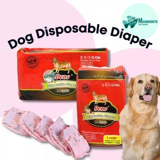 DONO Disposable Female Wraps For Dogs Diaper Large X-Large 1 Pack Marking Urinary