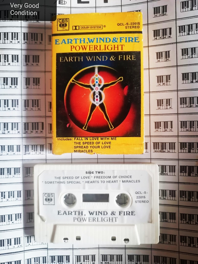 Earth Wind & Fire Powerlight Cassette Tape Original Cassette Tapes For