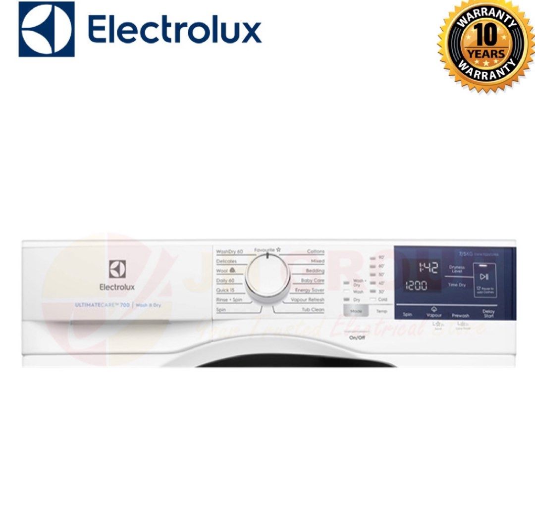 Electrolux Front Load Washer Dryer 7Kg / 5kg, TV & Home Appliances