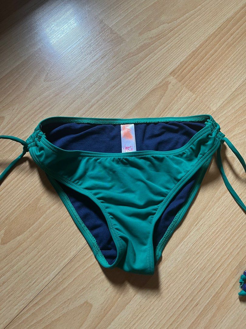 Emerald and navy blue bikini bottom, Women's Fashion, Swimwear, Bikinis ...