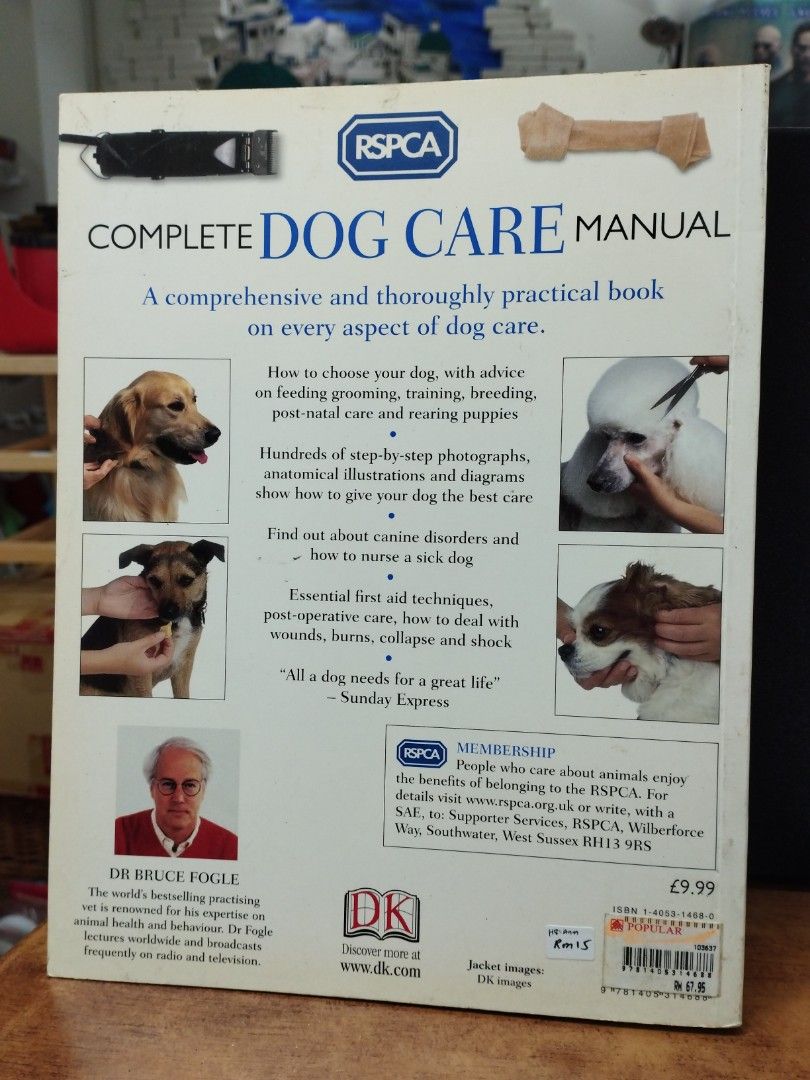 (ENG) Complete Dog Care Manual, Hobbies & Toys, Books & Magazines, Textbooks on Carousell