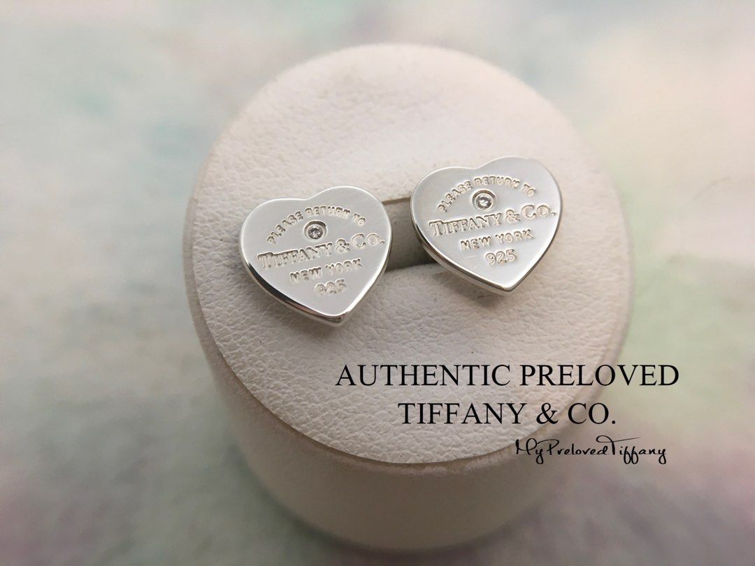 Tiffany and co silver on sale stud earrings