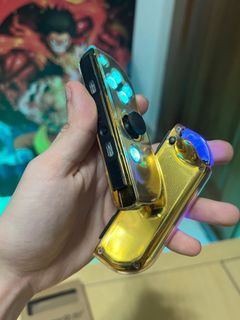 eXtremeRate Chrome gold Nintendo Joycon housing shell