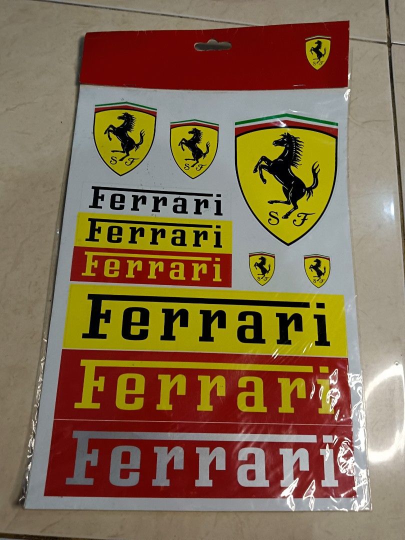 Ferrari Original Sticker, Serba Serbi, Others di Carousell