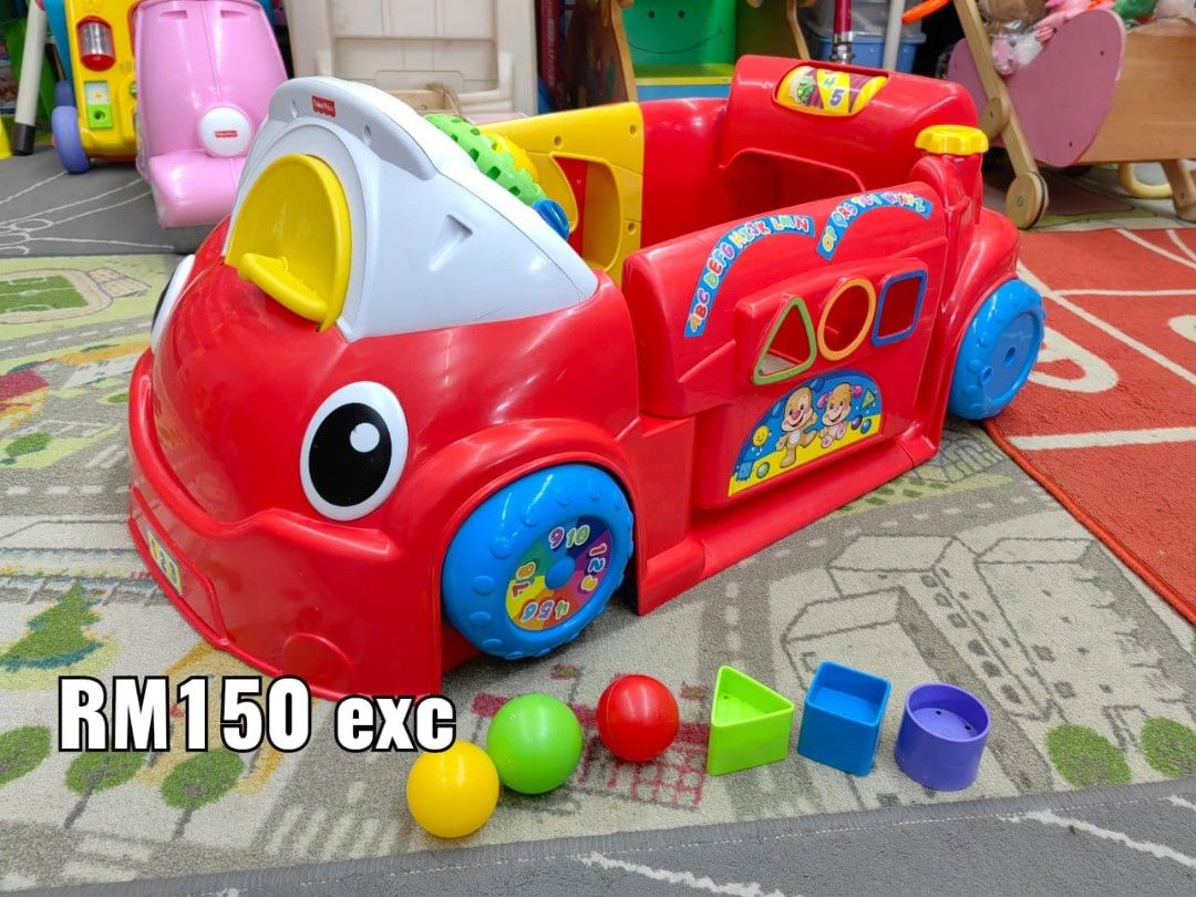 Fisher Price Crawl Around Red Car Babies Kids Infant Playtime