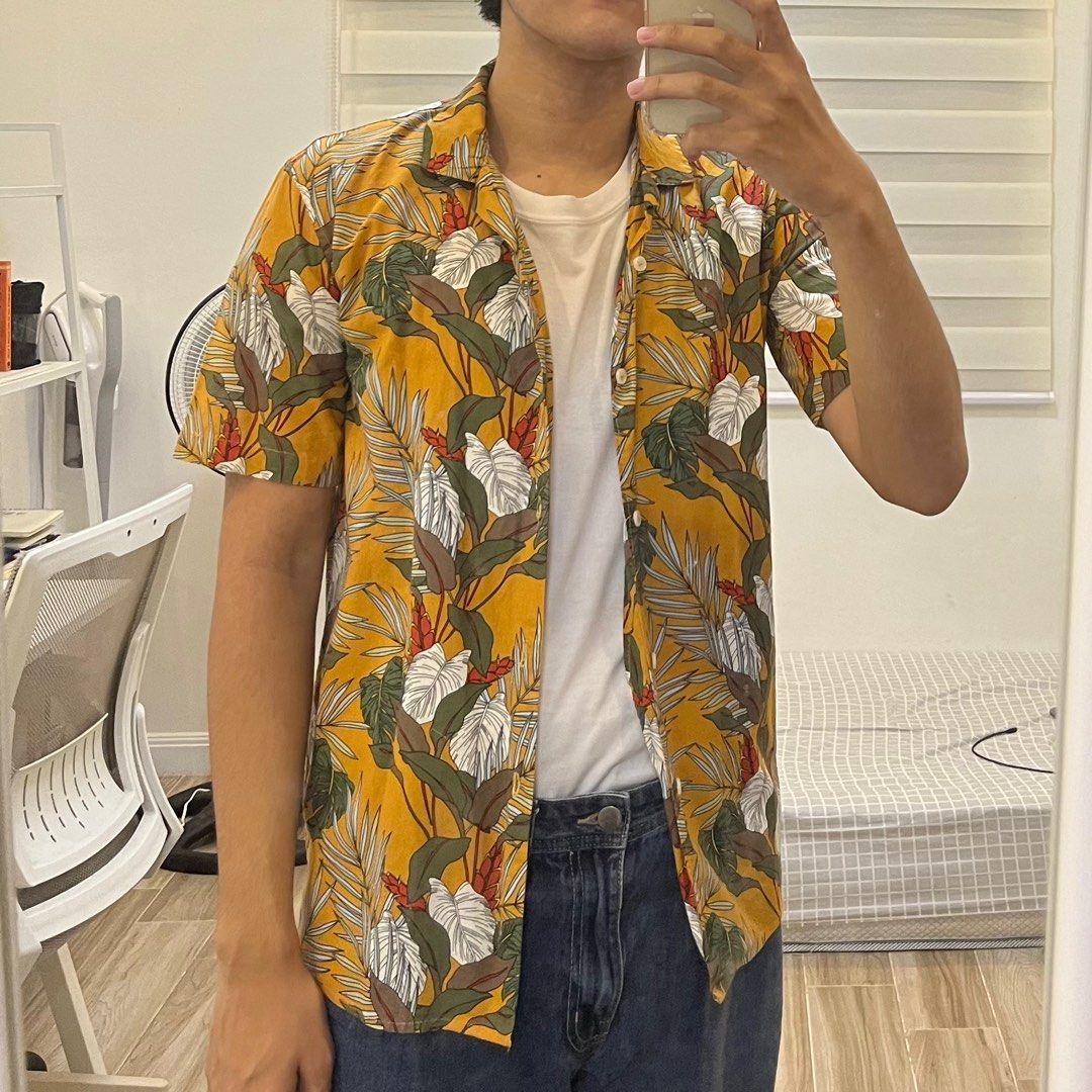 Floral polo mens fashion online
