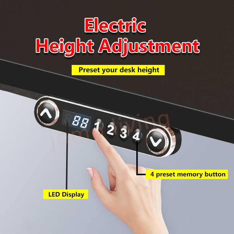 [FREE DELIVERY] Electric Auto Height Adjustable Lift Table Home Office ...