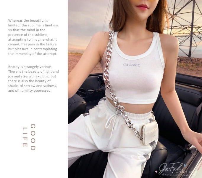 GA Solely Basic (White) (Category: Sets or Coordinates) located in Kuala Lumpur. Submitted by l2joann (Listing ID 1206142709, Image 3). Description: •Brand new •Sold out on website •Original Price: RM129 •Selling it due to it doesn’t fit me well.