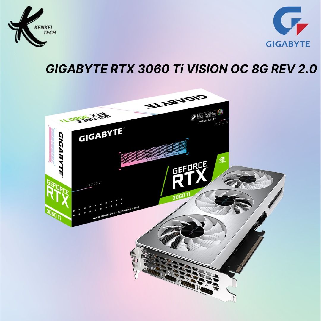 GIGABYTE GeForce RTX™ 3060 Ti VISION OC 8G Rev 2.0, Computers ...