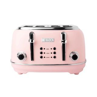UK Haden Heritage Vintage Retro Style 4-Slots Pink Toaster (NO NEGO) Please see pics!