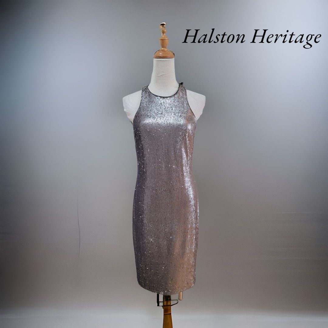 DISCOUNTED Halston Heritage Sequin Dress. Size M Women s Fashion