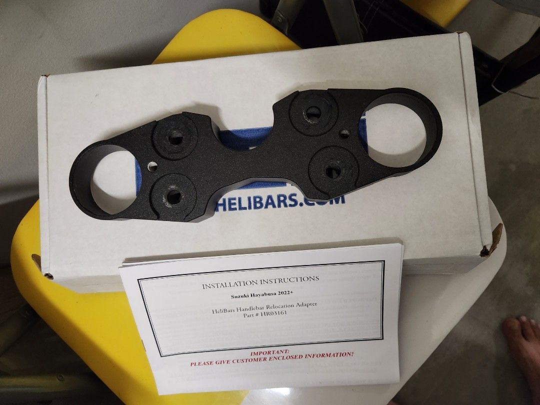 Helibar riser for hayabusa gen 3, Motorcycles, Motorcycle Accessories