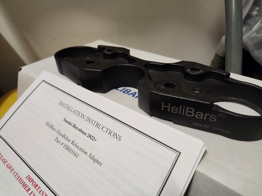 Helibar riser for hayabusa gen 3, Motorcycles, Motorcycle Accessories