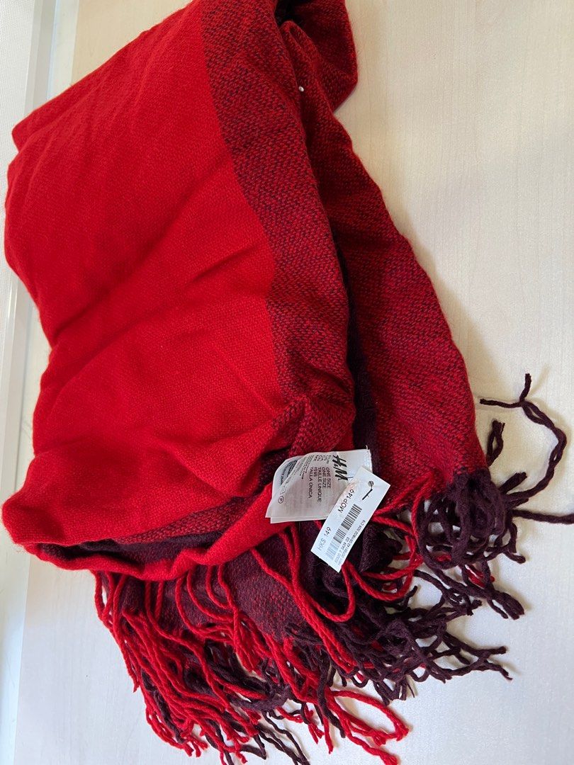 H&m red scarf online