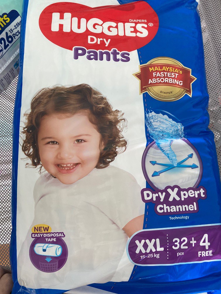 Huggies Dry Pants XXL, Babies & Kids, Bathing & Changing, Diapers