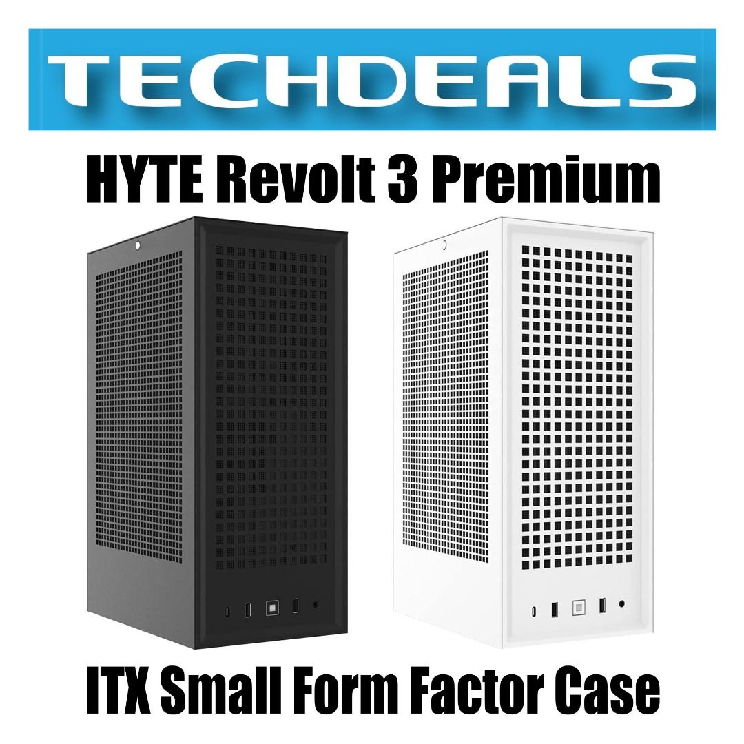 HYTE Revolt 3 Premium ITX Small Form Factor Case - Black | White ...