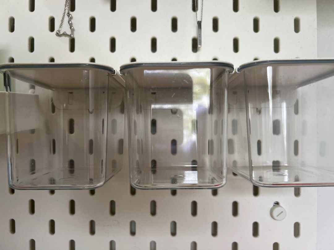 Ikea Pegboard (with containers), Furniture & Home Living, Furniture