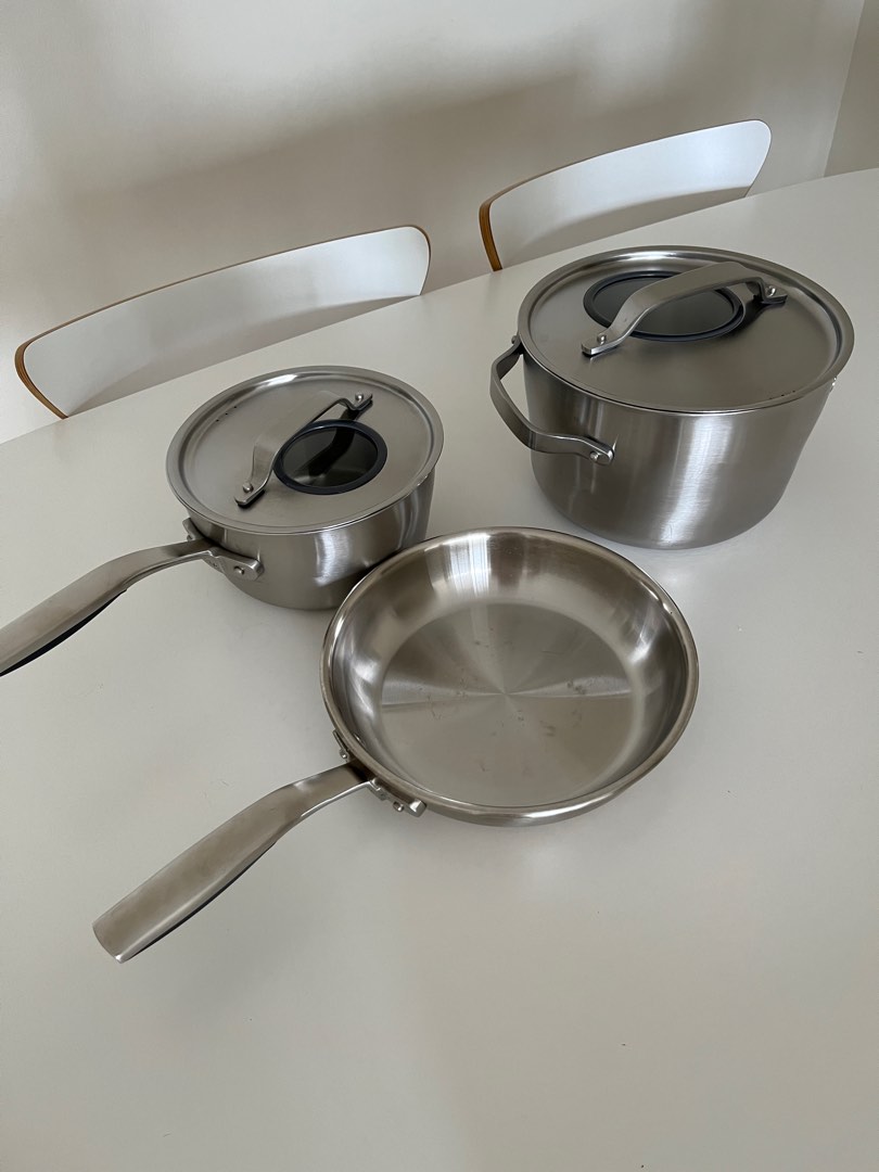 IKEA stainless steel bundle (pot, saucepan& pan), TV & Home Appliances