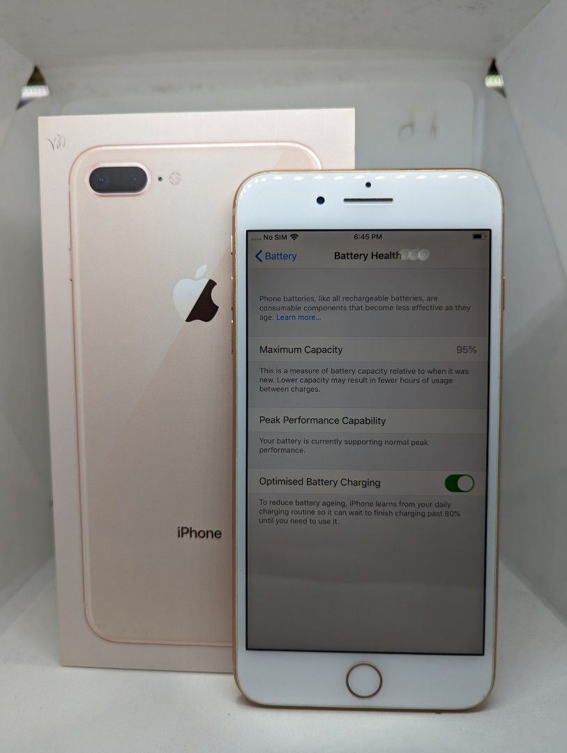 Iphone 8 plus rose gold o2 sale
