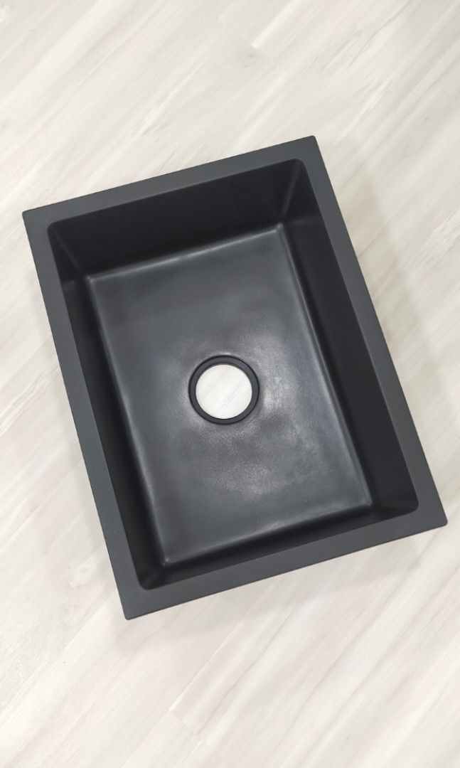iXiSS Quartz Matt Black Kitchen Sink Bundle, Furniture & Home Living, Bathroom & Kitchen