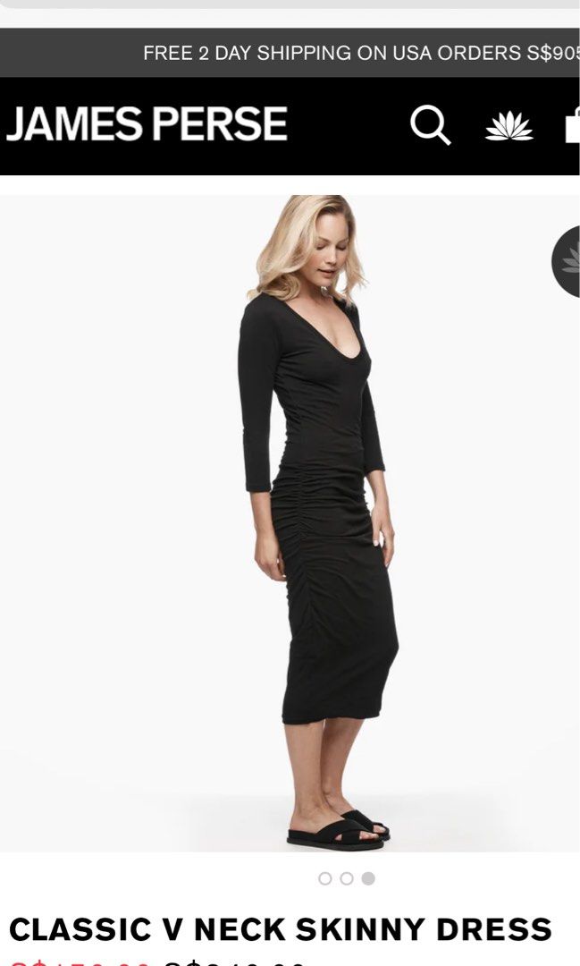 James perse classic skinny dress top