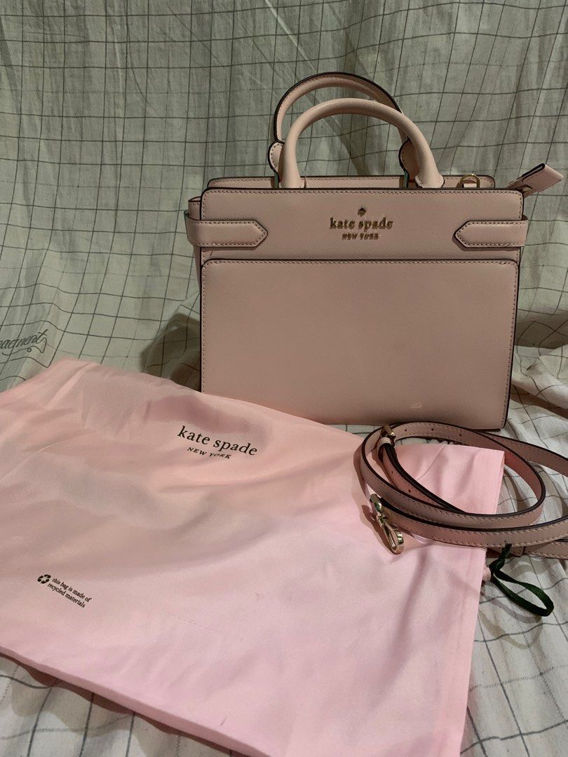 Kate Spade Staci Medium Satchel in Chalk Pink –