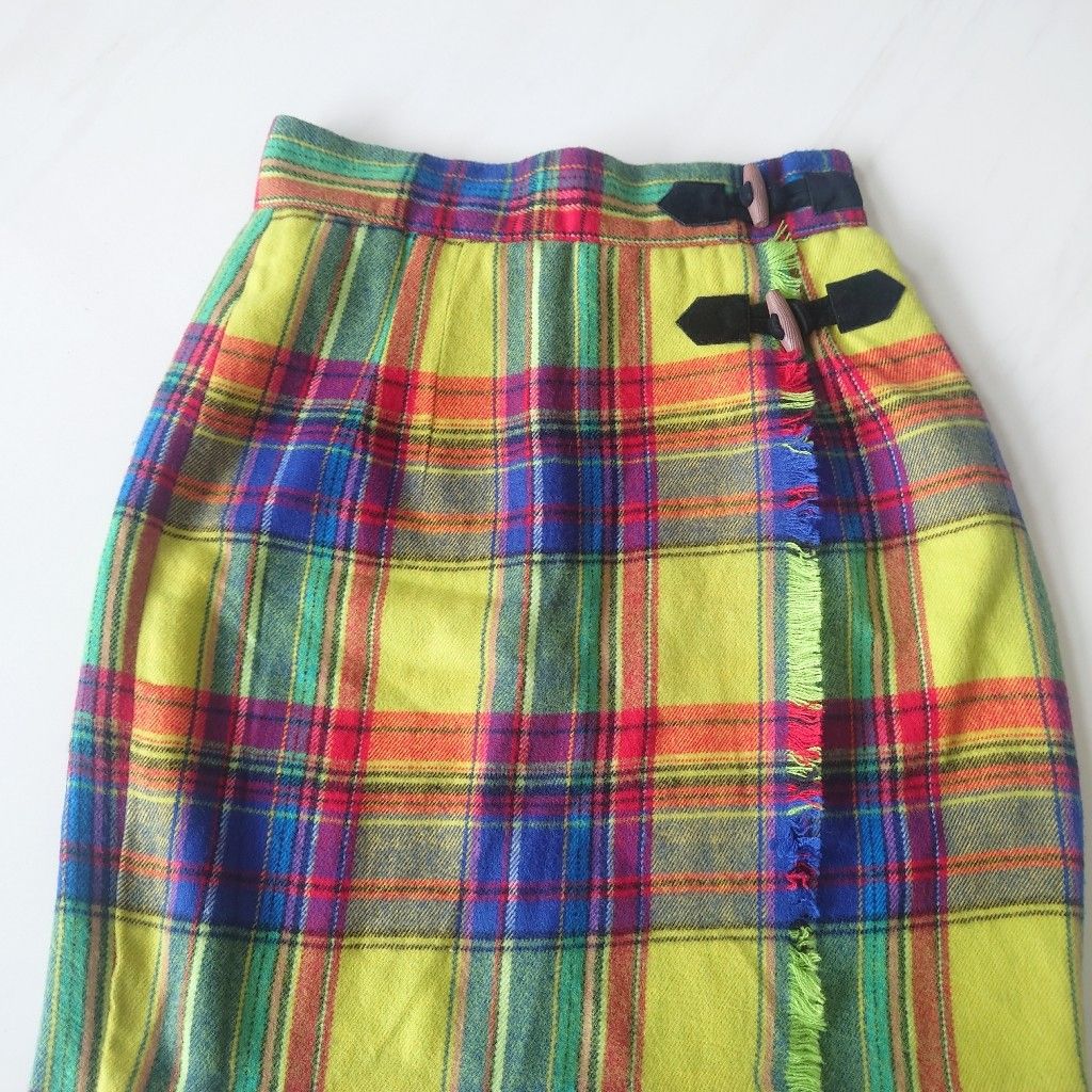 Flannel overlay skirt sale