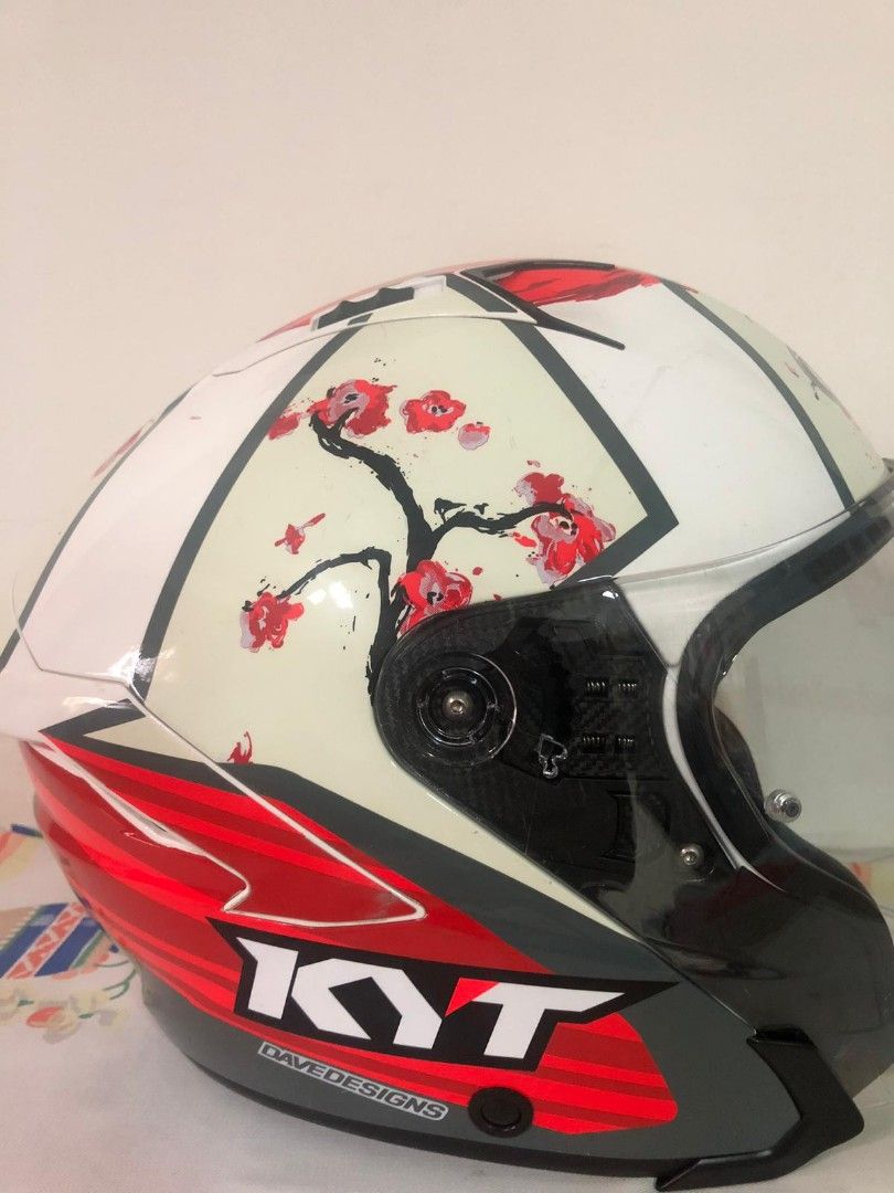 Kyt Helmet NFJ Xavi Sakura Open Face, Motorcycles, Motorcycle