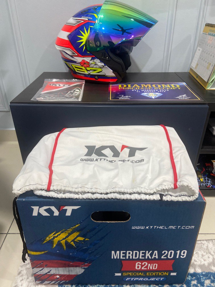 KYT NFJ HELMET MERDEKA 62 FT PROJECT SPECIAL EDITION, Motorbikes on