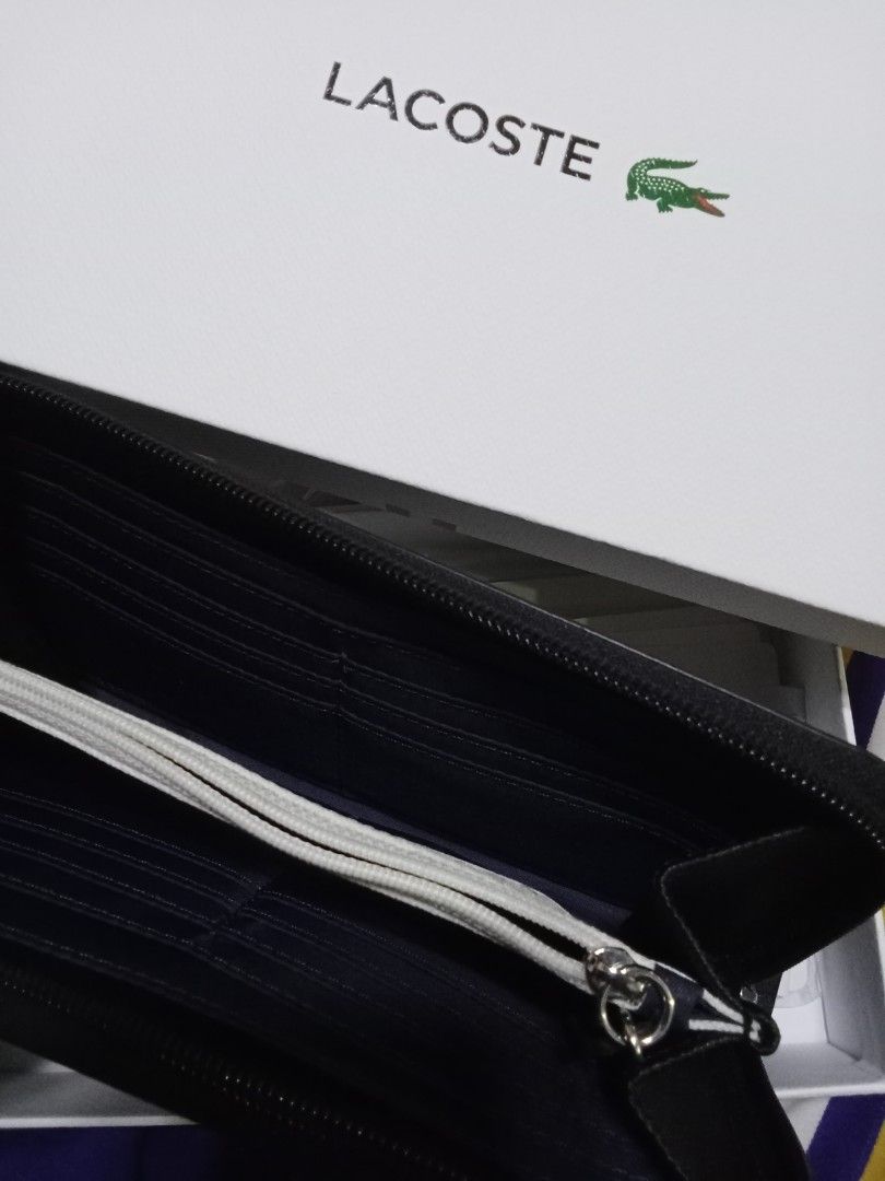 lacoste long wallet authentic, Women's Fashion, Bags & Wallets, Wallets