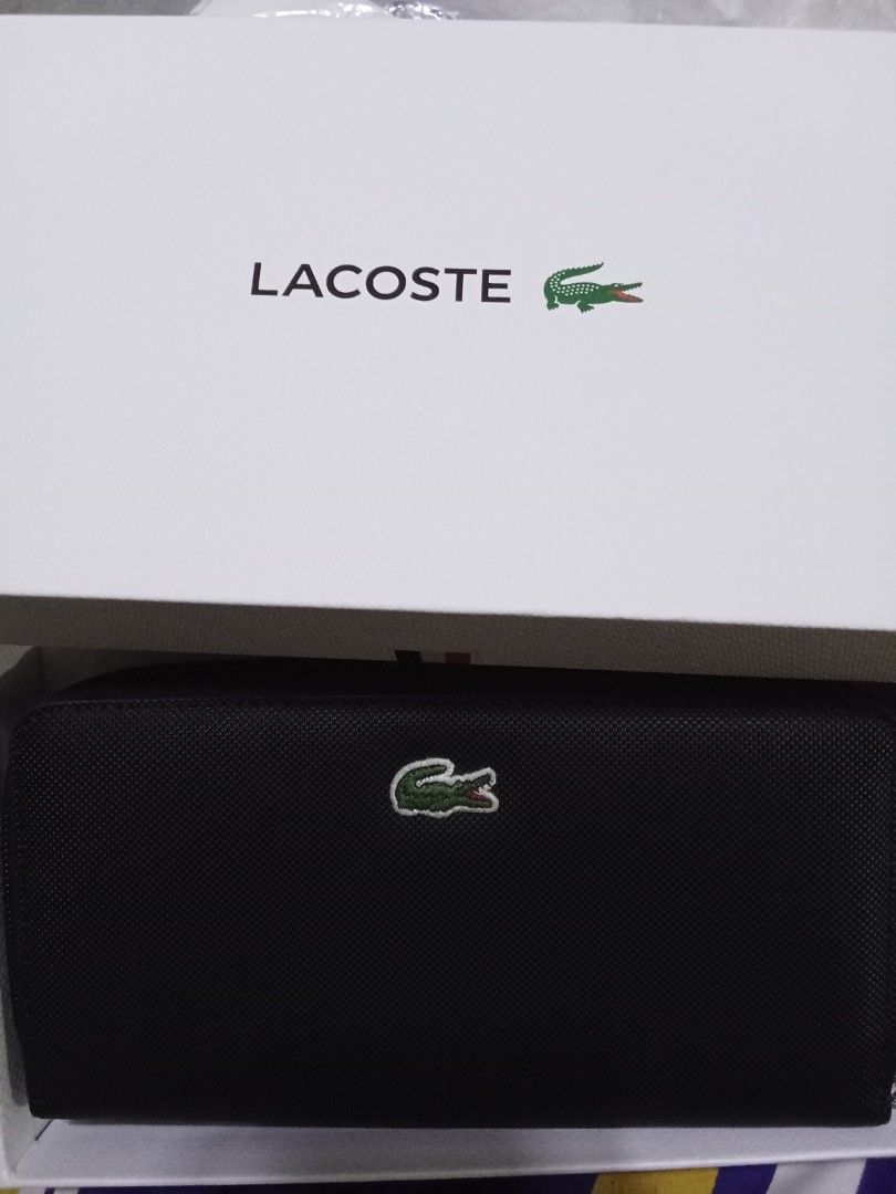 lacoste long wallet authentic, Women's Fashion, Bags & Wallets, Wallets