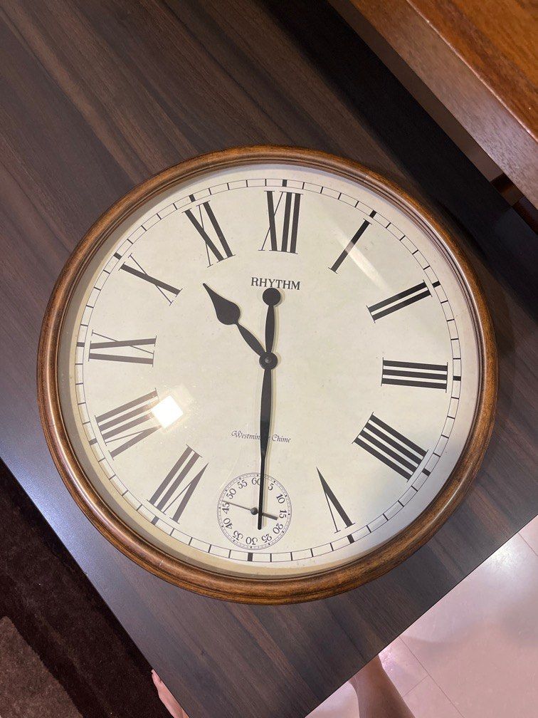 Large Rhythm Westminster Chime clock, Furniture & Home Living, Home