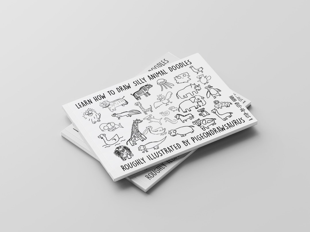 Learn how to draw silly animal doodles book, Hobbies & Toys, Books