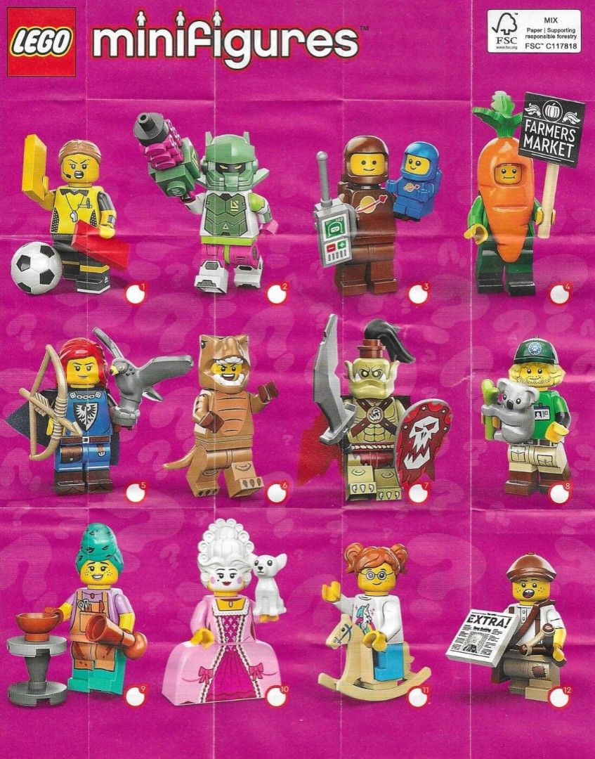 Lego minifigures series 24 collectible, Hobbies & Toys, Toys & Games on