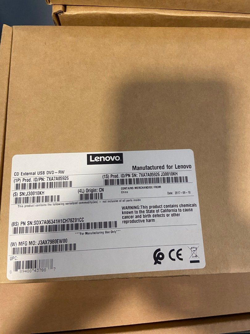 LENOVO 7XA7A05926 ThinkSystem External USB DVDRW Optical Disk Drive