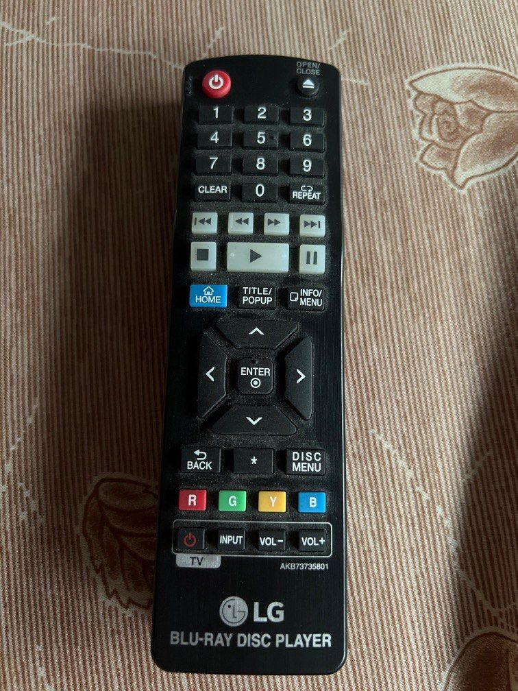 LG Bluray Disc player remote control, TV & Home Appliances, TV
